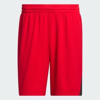 【adidas 愛迪達】短褲 男款 運動褲 BOS SHORT 紅 IR5535