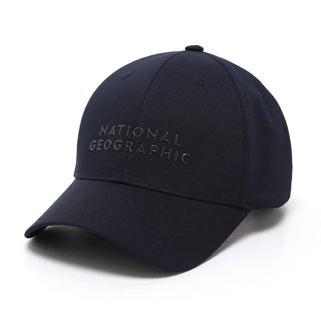 【National Geographic 國家地理】矽膠 LOGO 棒球帽 - 黑色(日常穿搭/棒球帽)