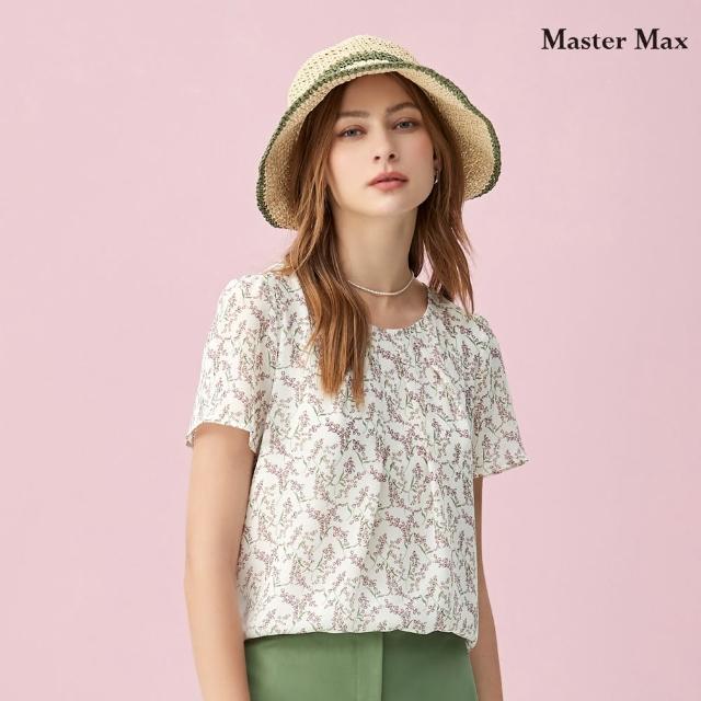 【Master Max】花草圖涼爽舒適雪紡上衣(8317116)