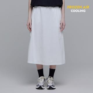 【National Geographic 國家地理】女裝 FROZEN AIR 涼感工裝長裙 - 白色(涼感系列/環保材質)