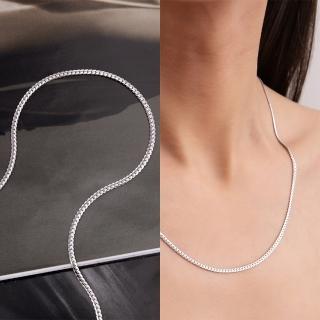 【Olivia Yao Jewellery】925純銀 個性風 簡約扁型項鍊(CLASSIC Collection)