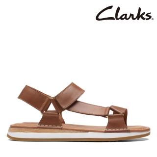 【Clarks】女款Craft Sun Sport工藝縫線魔鬼氈設計真皮涼鞋(CLF70449S)
