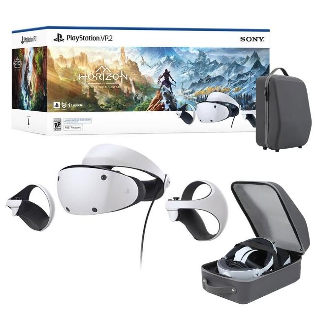 【SONY 索尼】福利品PlayStation VR2《地平線 山之呼喚》組合包+專用硬殼收納包(台灣公司貨)