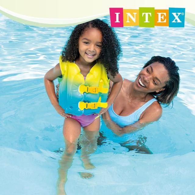【INTEX】藍色湖兒童游泳背心 適3~5歲(59663NP)