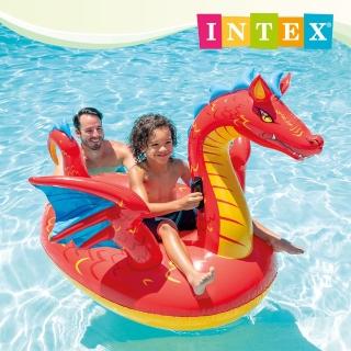 【INTEX】神祕龍戲水座騎198x173cm 適3歲以上(57577NP)