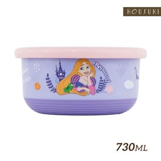 【HOUSUXI 舒希】迪士尼長髮公主系列-不鏽鋼雙層隔熱碗-730ml