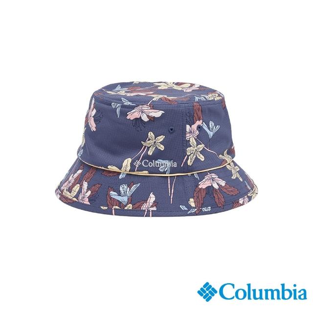【Columbia 哥倫比亞】中性-Pine Mountain防曬快排漁夫帽-藍色花紋(UCU06250BJ/IS)