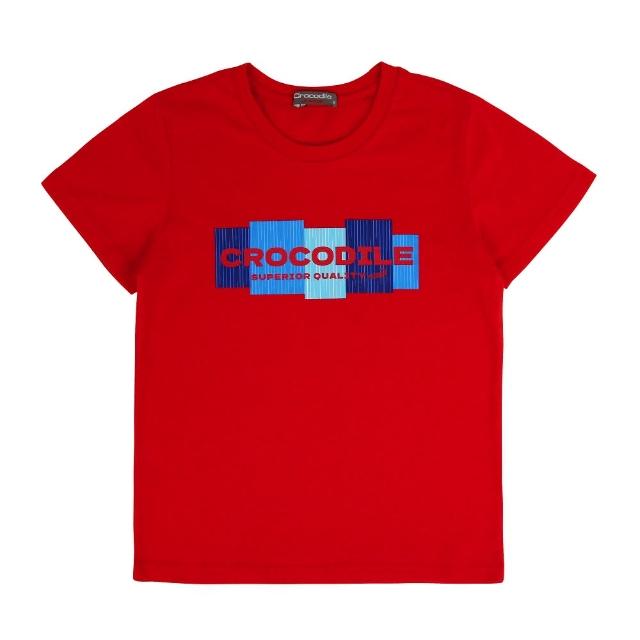 【Crocodile Junior 小鱷魚童裝】『小鱷魚童裝』撞色LOGO T恤(產品編號 : C65441-01 小童款)