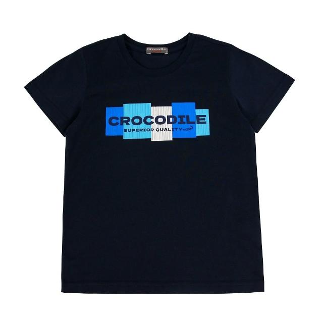 【Crocodile Junior 小鱷魚童裝】『小鱷魚童裝』撞色LOGO T恤(產品編號 : C65440-05 小童款)