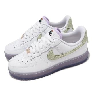 【NIKE 耐吉】休閒鞋 Wmns Air Force 1 07 LX 女鞋 白 綠 紫 AF1 經典 皮革 運動鞋(HF5719-139)