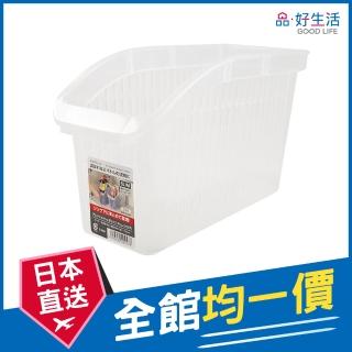【GOOD LIFE 品好生活】日本製 窄型便利斜口收納籃（透明）(日本直送 均一價)