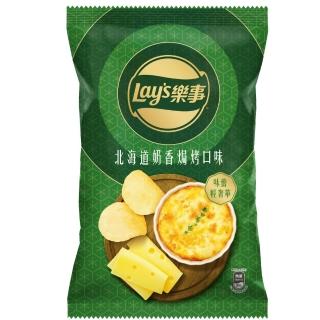 【Lay’s 樂事】樂事北海道奶香焗烤口味洋芋片85g/包