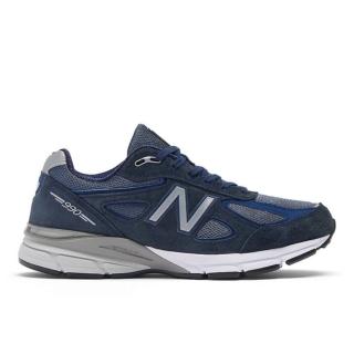 【NEW BALANCE】990 v4 男女 休閒鞋 運動 復古 慢跑 美製 D楦 麂皮 穿搭 深藍(U990NV4)