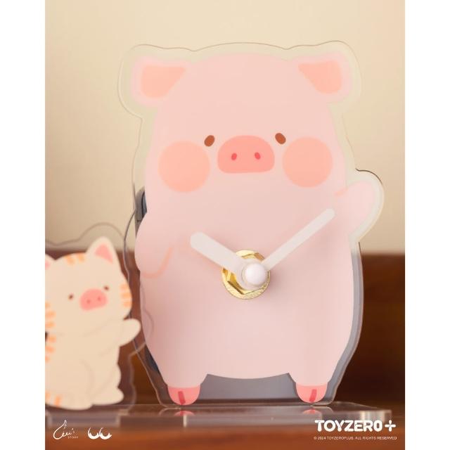 【TOYZEROPLUS】罐頭豬LuLu經典系列-亞克力時鐘