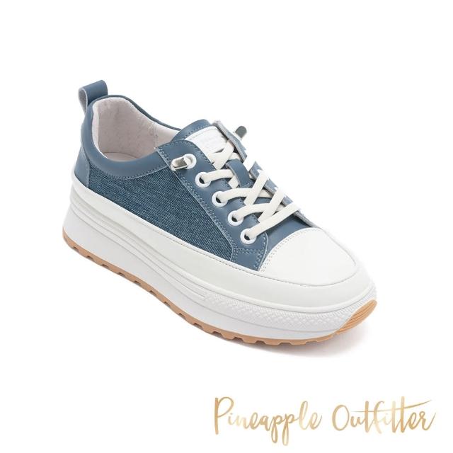 【Pineapple Outfitter】KEKOA 厚底綁帶撞色休閒鞋(藍色)