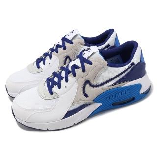 【NIKE 耐吉】休閒鞋 Air Max Excee GS 大童 女鞋 白 藍 氣墊 厚底 增高 運動鞋(FB3058-100)