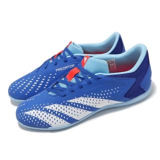【adidas 愛迪達】足球鞋 Predator Accuracy.4 IN SAL 男鞋 藍 白 室內 運動鞋 愛迪達(GY9989)
