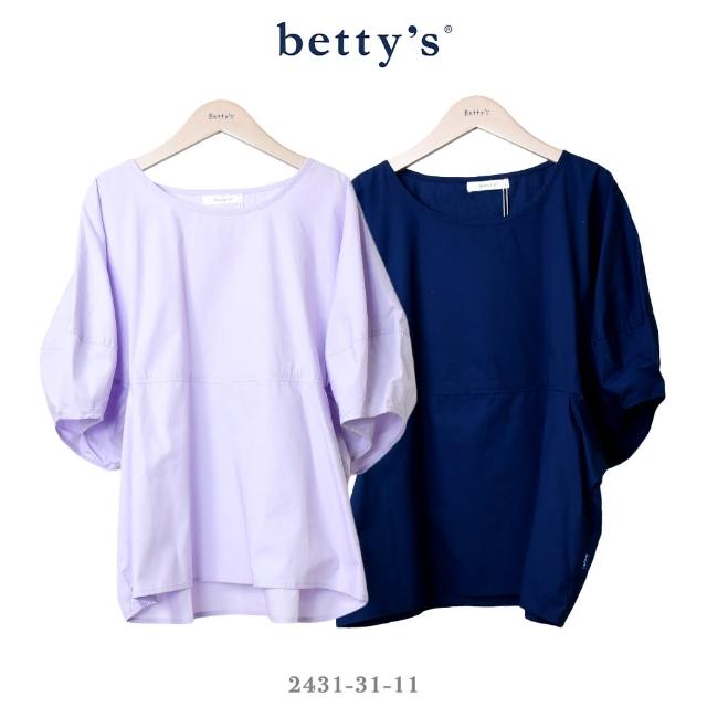 【betty’s 貝蒂思】特色剪裁蝙蝠袖素面寬版上衣(共二色)