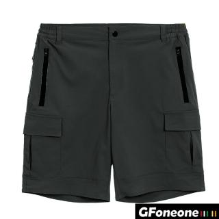 【GFoneone】男防潑水戶外越野功能登山機能褲(男短褲)