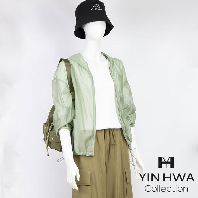 【YIN HWA 盈樺】KARO 氣質時尚透膚輕薄連帽外套