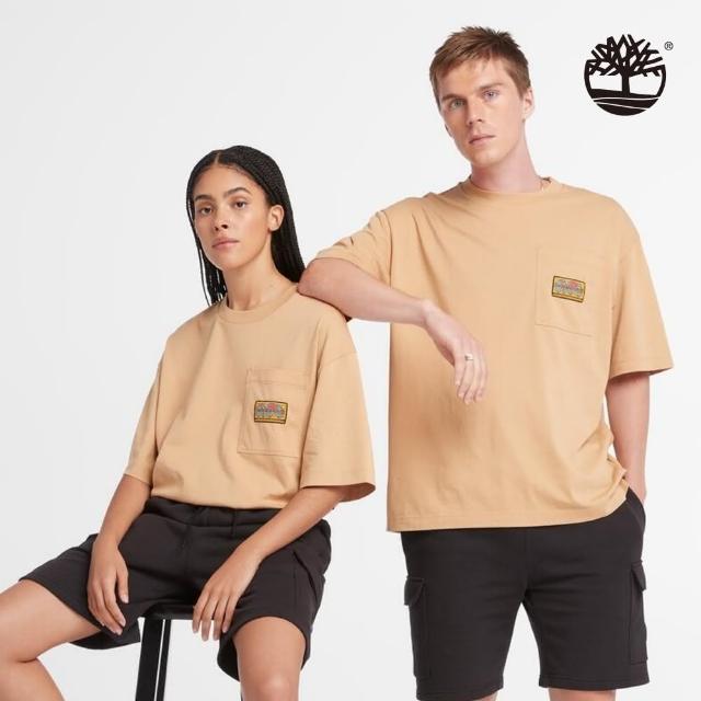 【Timberland】中性小麥色短袖口袋T恤(A4175EH3)