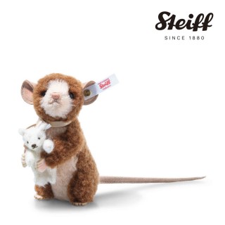【STEIFF】Paul mouse with Petsy Teddy bear 老鼠抱著泰迪熊(限量版)
