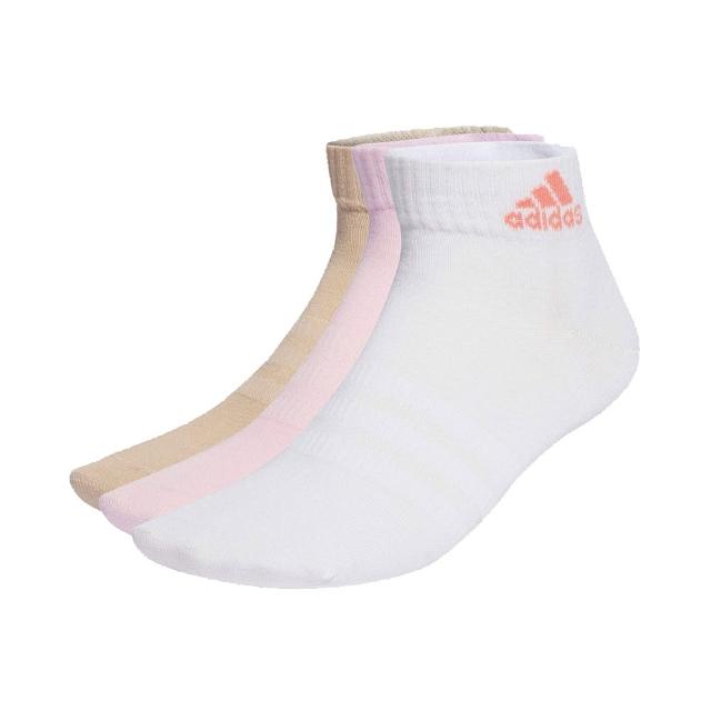 【adidas 愛迪達】基本款短襪 三雙 T SPW ANK 3P 男女 - IK0546