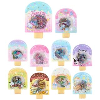 【小禮堂】Sanrio 三麗鷗 透明造型貼紙組 30枚入 - 冰棒款 Kitty 大耳狗 酷洛米(平輸品)