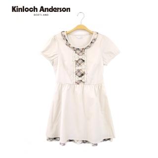 【Kinloch Anderson】蝴蝶結配飾花苞袖連身裙洋裝 金安德森女裝(KA0555705)