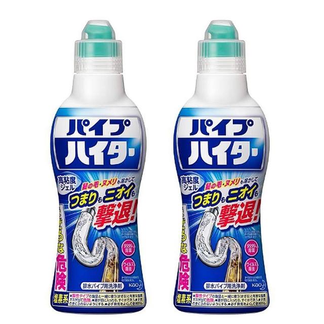 【Kao 花王】Haiter 高黏度水管疏通清潔劑 500g-兩入組(廚房、衛浴、排水孔)