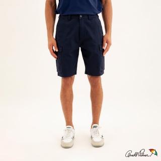 【Arnold Palmer 雨傘】男裝-斜紋貼袋工作短褲(深藍色)