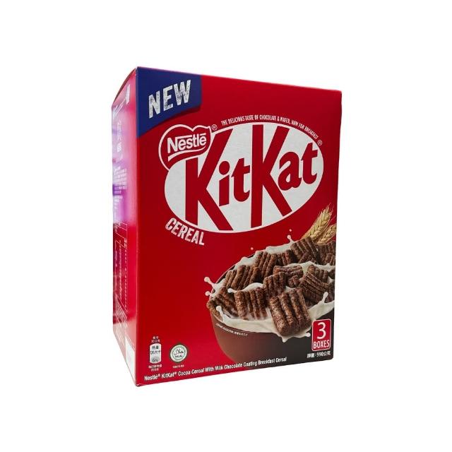 【美式賣場】雀巢 奇巧Kitkat 巧克力早餐脆片(330公克 X 3包)