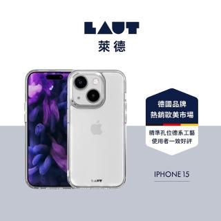 【LAUT 萊德】iPhone 15 晶透保護殼-透明(支援QI無線充電)