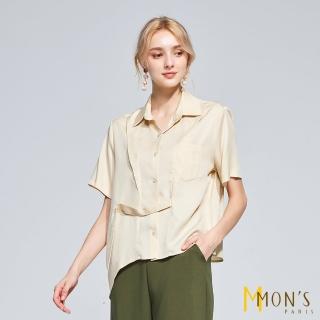 【MON’S】法式親膚綁帶造型襯衫
