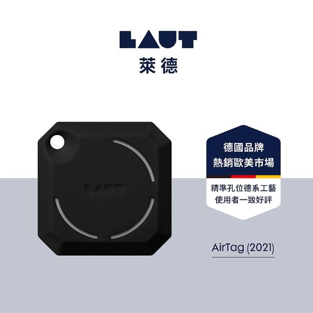 【LAUT 萊德】AirTag 矽膠吊飾保護套-黑