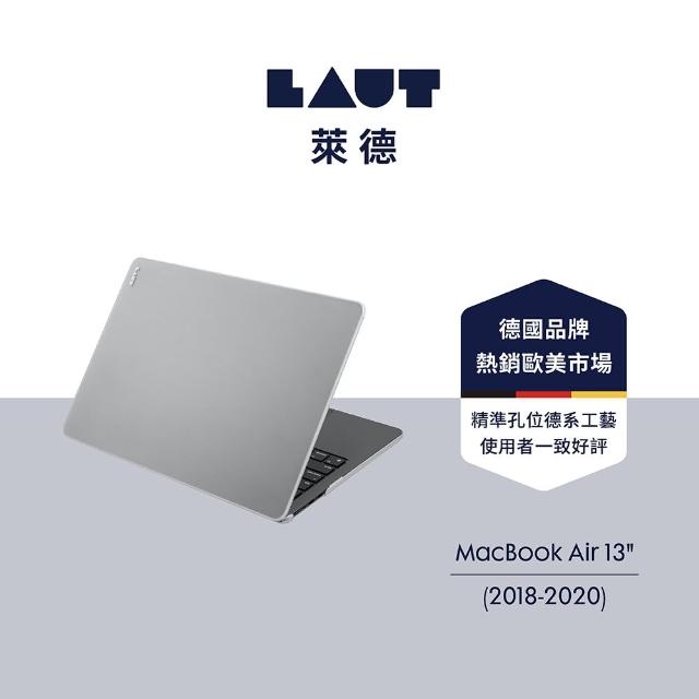 【LAUT 萊德】Macbook Air 13吋（2019/2020）霧面筆電保護殼-白(適用M1電腦殼)