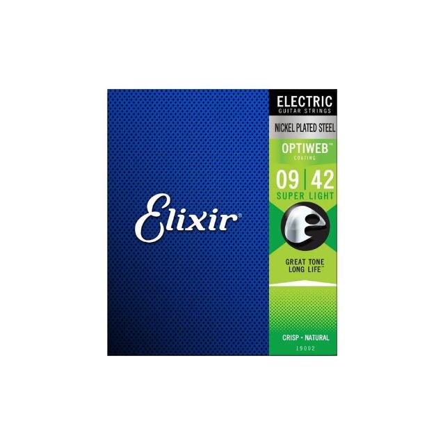 【Elixir】Optiweb 超薄包覆 09-42 電吉他弦(公司貨保證)