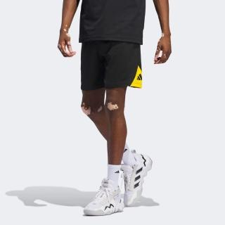 【adidas 愛迪達】運動短褲(IR5534 男款運動褲 籃球短褲 黑)