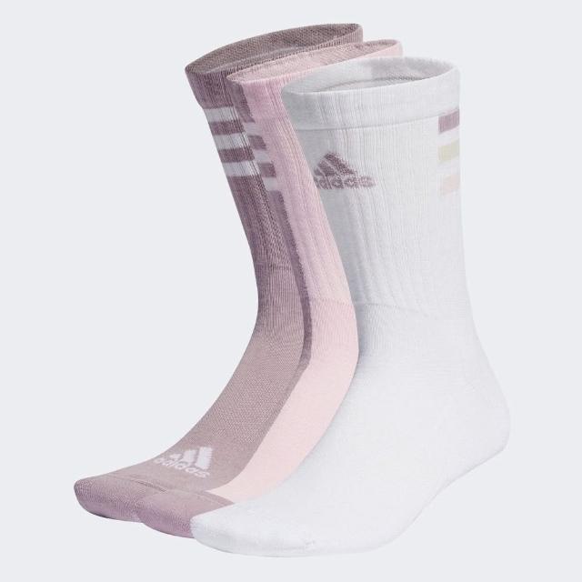 【adidas 愛迪達】SEASONAL 中筒襪 3 雙入(IR7614 中筒襪)