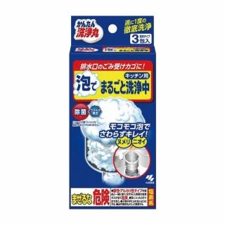 【小林製藥】日本 排水口濾網清潔發泡粉30g*3袋入