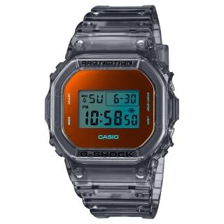 【CASIO 卡西歐】G-SHOCK黃昏海灘雙顯錶(DW-5600TLS-8)
