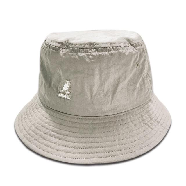 【KANGOL】NYLON 微光薄料漁夫帽(淺灰色)