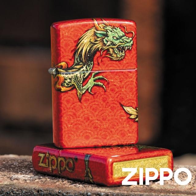 【Zippo】環繞紅龍防風打火機(美國防風打火機)