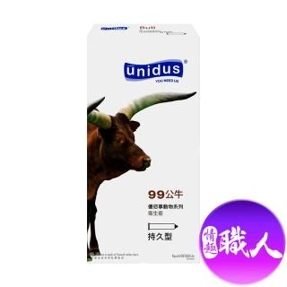 【UNIDUS】unidus優您事 動物系列保險套-99公牛-持久型 12入(情趣職人 情趣用品 unidus優您事 保險套)