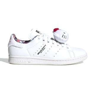【adidas 愛迪達】OriginalS Hello Kitty X Stan Smith W 女鞋 白色 運動 休閒鞋 HP9656