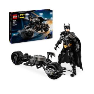 【LEGO 樂高】DC超級英雄系列 76273 蝙蝠俠拼砌玩偶和蝙蝠機車(摩托車積木 蝙蝠俠玩具 禮物)