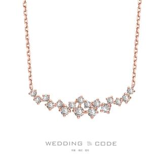【WEDDING CODE】14K金 36分鑽石項鍊 MJ3729-2N玫(天然鑽石 618 禮物)