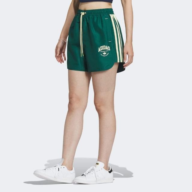 【adidas 愛迪達】LOGO TWIST LIGHT 運動短褲(IW6293 女款運動短褲 ORIGINALS 綠)