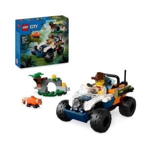 【LEGO 樂高】城市系列 60424 叢林探險家沙灘車喜馬拉雅小貓熊任務(交通工具 創意力遊戲 禮物)