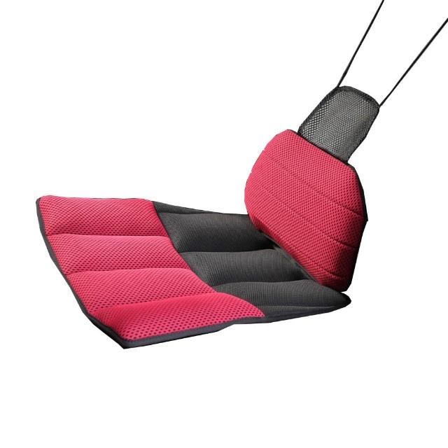 【DFhouse】柯爾曼-氣墊汽車坐墊+腰枕(紅色)